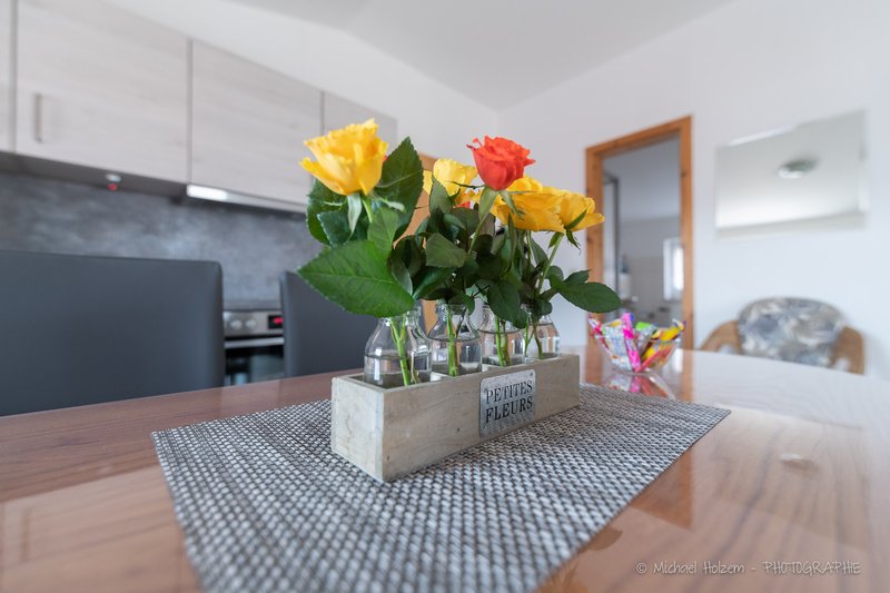 Gemütlicher Essbereich – Ferienwohnung Ferienhof Wick Kappeln