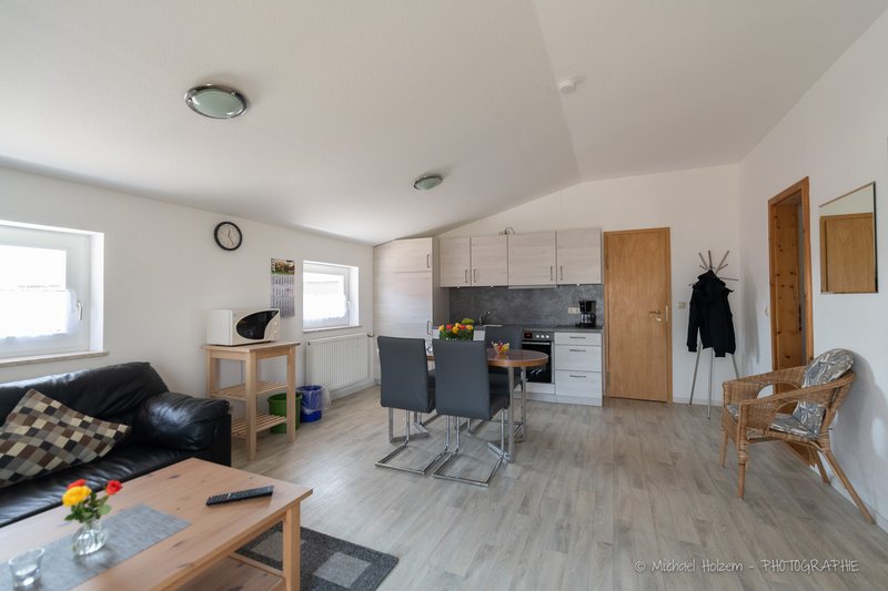 Großer Wohn-Küchenbereich – Ferienwohnung 4 Personen Schlei