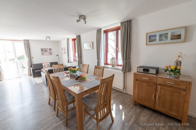 Großer Wohn-Essbereich – Ferienwohnung 5 Personen Ferienhof Wick