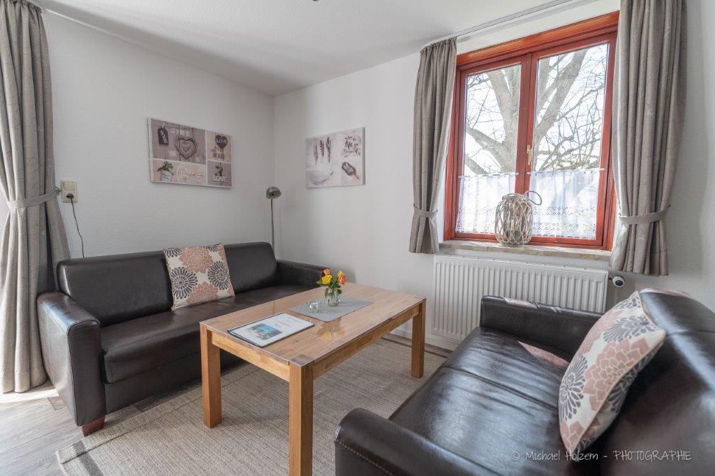 Gemütlicher Wohnbereich – Ferienwohnung 5 Personen Schlei