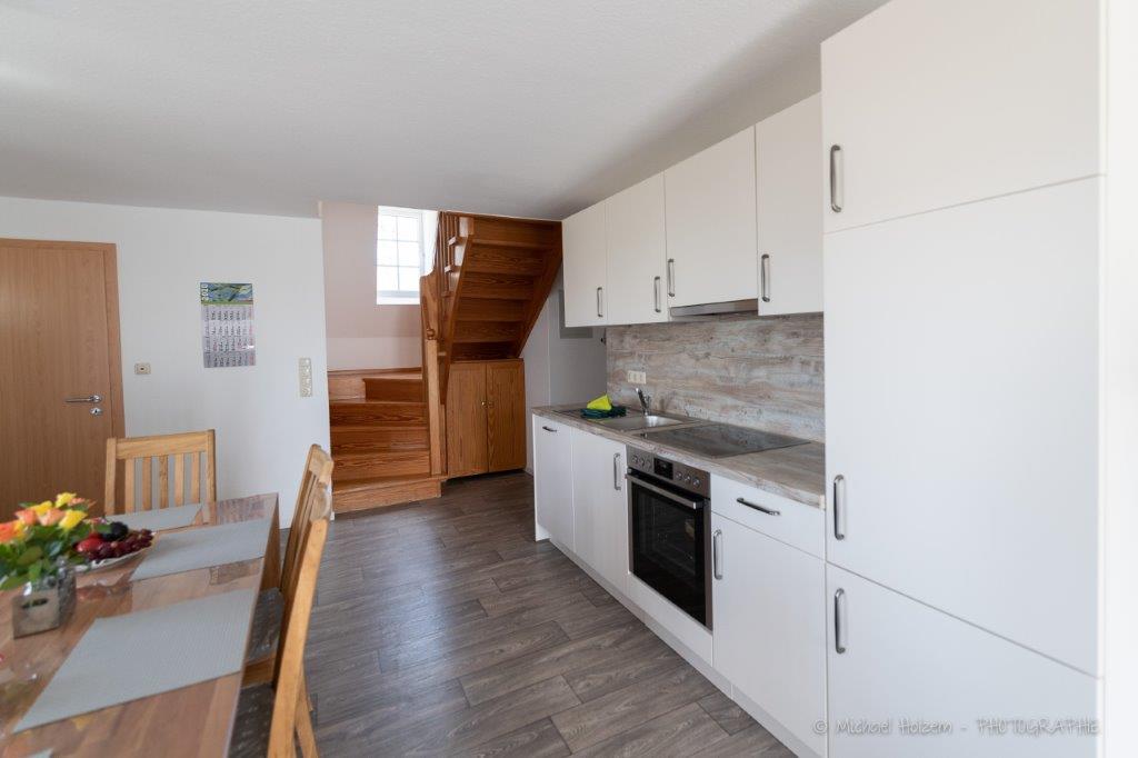 Einbauküche mit modernem Herd – Ferienwohnung 5 Personen Kappeln